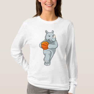 Camiseta Rhino como jogador de basquetebol
