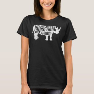 Camiseta Rhino Horn Rhinoceros Animal Willife Lover Safari