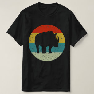 Camiseta rhino retro silhueta vintage 70s