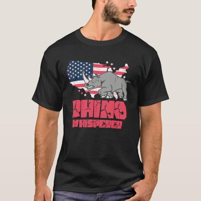 Camiseta Rhino Rhinoceros Safari Zoo Wilderness Wildlife (Frente)