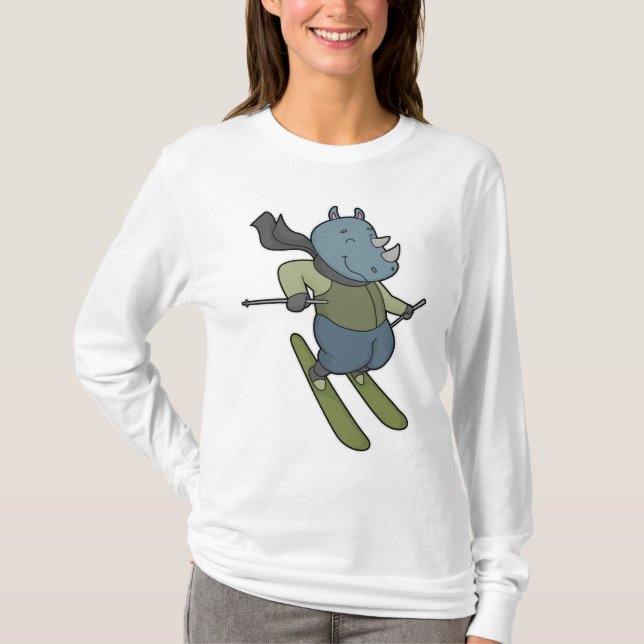 Camiseta Rhino Skier Ski (Frente)