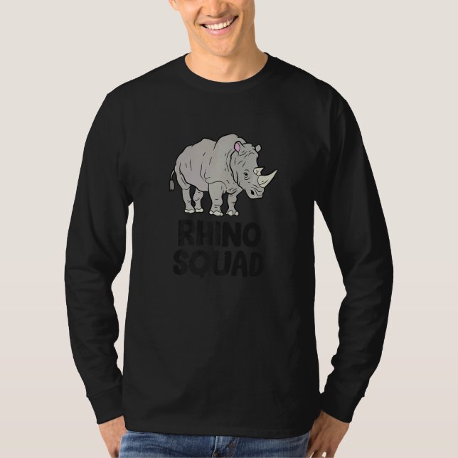 Camiseta Rhino Squad Rhinoceros Team Rhino (Frente)