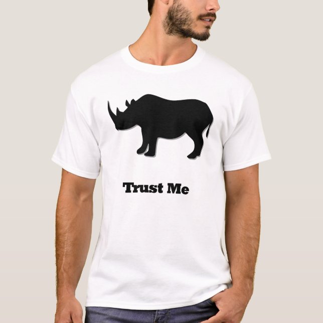 Camiseta Rhino Trust Me Black (Frente)