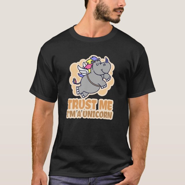 Camiseta Rhino & Trust Me I'm A Unicorn (Frente)