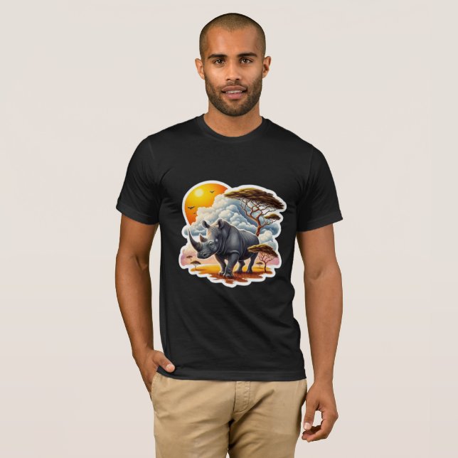 CAMISETA RHINOCEROS PRETOS 10 (Frente Completa)