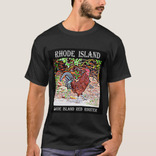 Camiseta Rhode - galo do vermelho da ilha