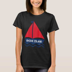 Camiseta Rhode Island Barco à Vela Meninas Meninos Bebe