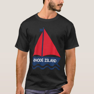 Camiseta Rhode Island Barco à Vela Meninas Meninos Toddler