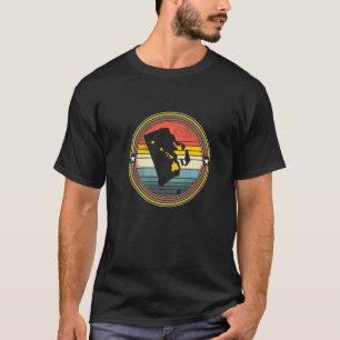 Camiseta Rhode Island Hawaii Roots Origine State Map Retro