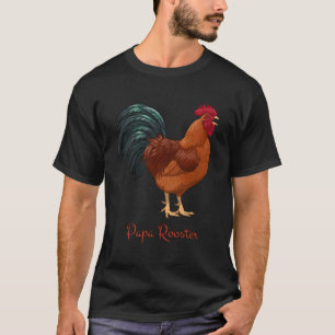 Camiseta Rhode Island Red Chicken Papa Rooster Alojantes