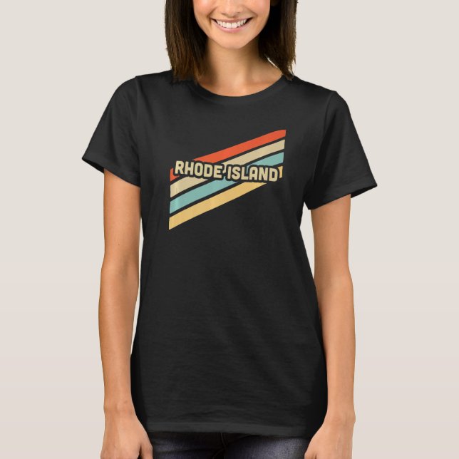 Camiseta Rhode Island Retro Vintage Premium (Frente)