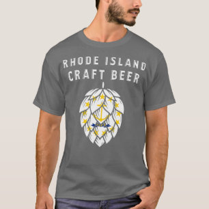 Camiseta Rhode Island State Flag Artesanato Beer Beer Lover