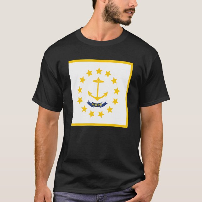 Camiseta Rhode Island State Flag State State State Of Rhode (Frente)