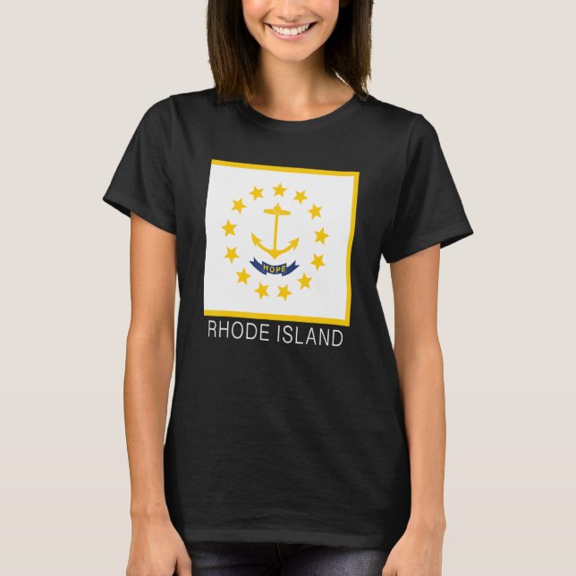 Camiseta Rhode Island State Flag State State State Of Rhode (Frente)