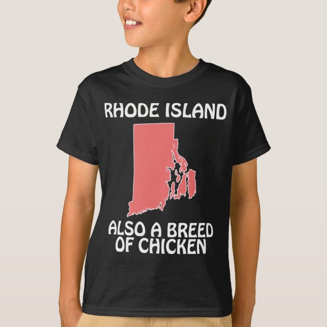 Camiseta Rhode Island - Também uma Raça de Frango (Frente)