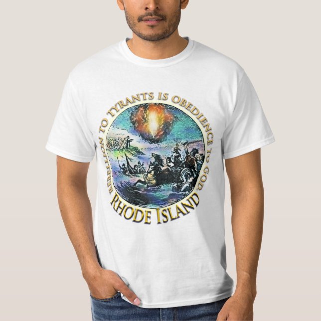 Camiseta Rhode - t-shirt do tea party da ilha (Frente)