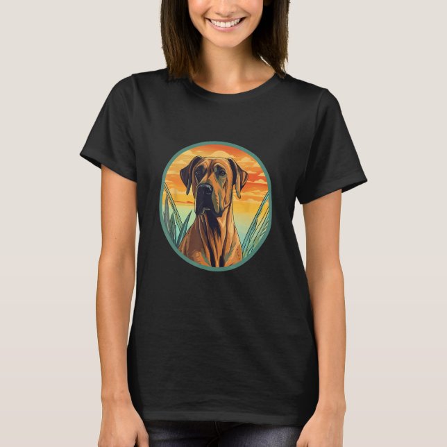 Camiseta Rhodesian Ridgeback Dog Cute Dog Breed (Frente)