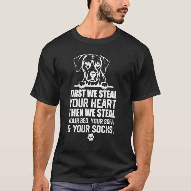 Camiseta Rhodesian Ridgeback Steal Your Heart Steal Your Be (Frente)