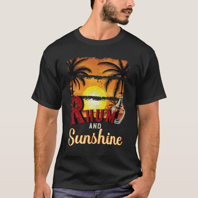 Camiseta Rhum e Sunshine, Rum e Summer Lover (Frente)