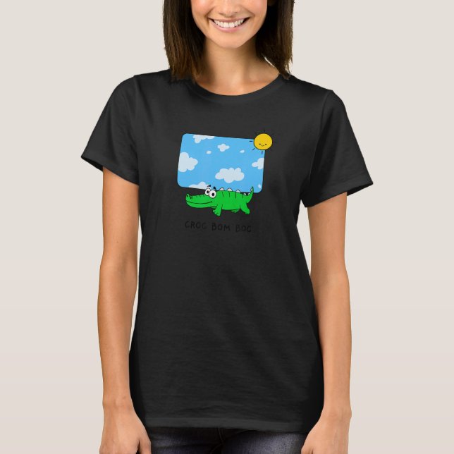 Camiseta Rhyming Baby Crocodile Sunny Kids Farm Zoo (Frente)