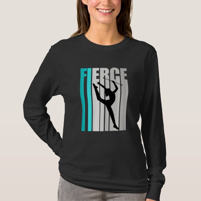 Camiseta Rhythmic Gymnastics Turquoise Fierce Teammate (Frente)