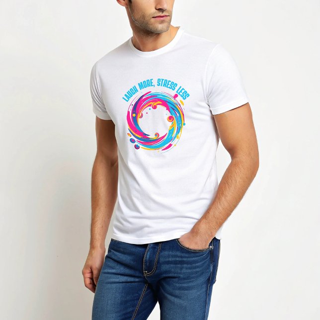 Camiseta Ri Mais, Estressa Menos (Criador carregado)