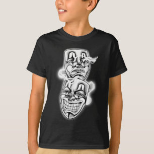 Camiseta Ria Agora Chore Mais Tarde Chicano Tattoo Flash