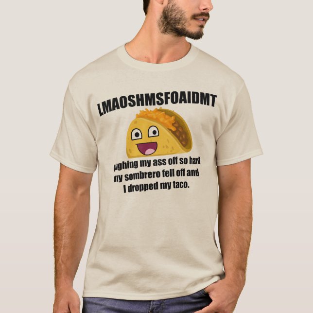 Camiseta Ria assim que duro, eu deixei cair meu taco (Frente)