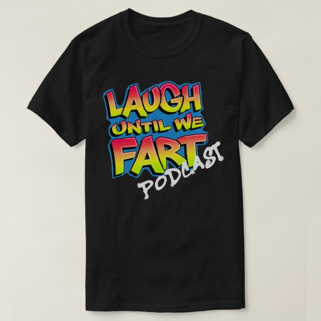 Camiseta Ria Até Que Façamos Podcast (Frente do Design)