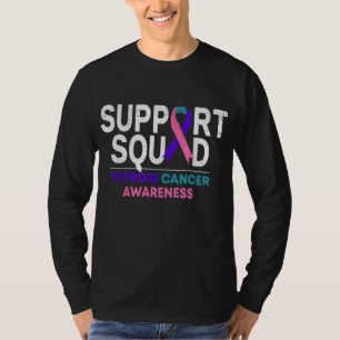 Camiseta Ribbo Mês do Câncer de tiróide do Esquadrão de Sup