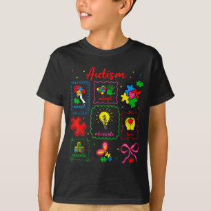 Camiseta Ribbon Autista Puzzle Conscientização da Autismo H