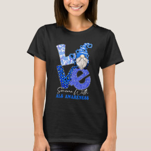Camiseta Ribbon Gnomo Ama Alguém Com Sensibilização