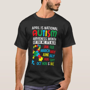 Camiseta Ribbon Puzzle Abril É Mês Nacional de Conscientiza