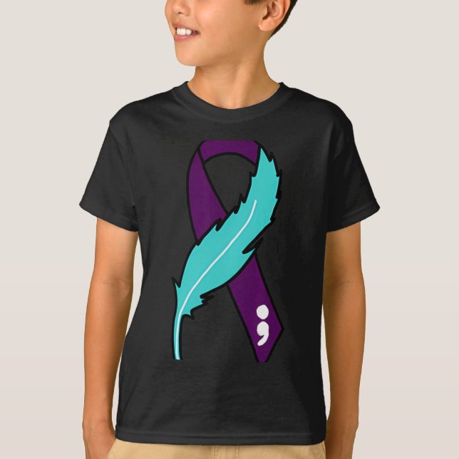 Camiseta Ribbon Suicide Awareness Mental Health For Men Wom (Frente)