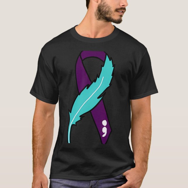 Camiseta Ribbon Suicide Awareness Mental Health For Men Wom (Frente)