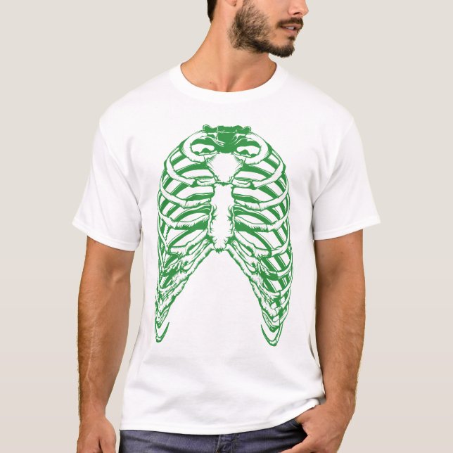 Camiseta Ribcage e luz da omoplata (Frente)
