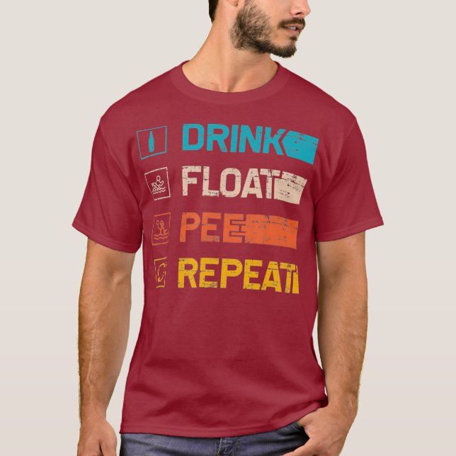 Camiseta Ribeirinho Rafa Derramante Flutuante Repetição de  (Frente)