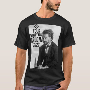 Camiseta Ricardo Arjona - Tour Blanco y Negro Essencial T-S