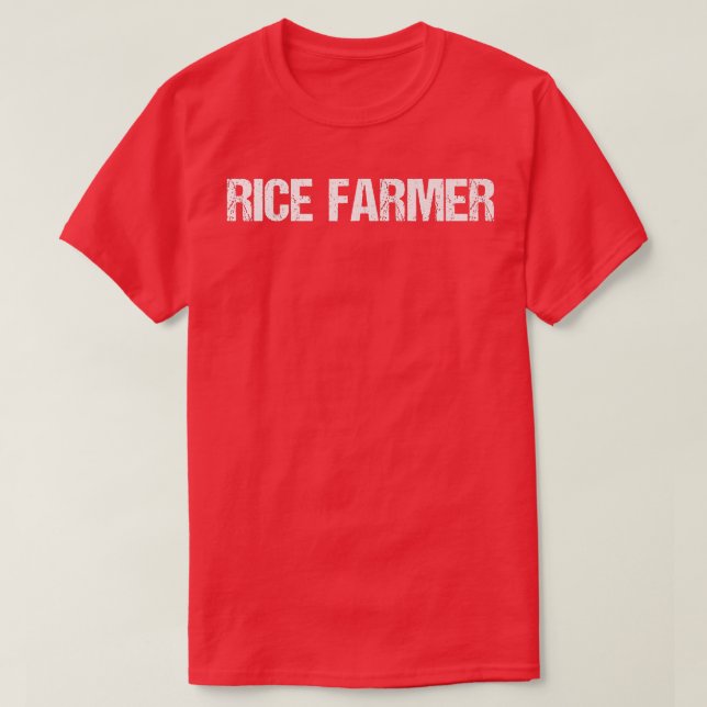 Camiseta Rice Farmer Simple Title  (Frente do Design)