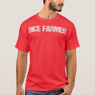Camiseta Rice Farmer Simple Title