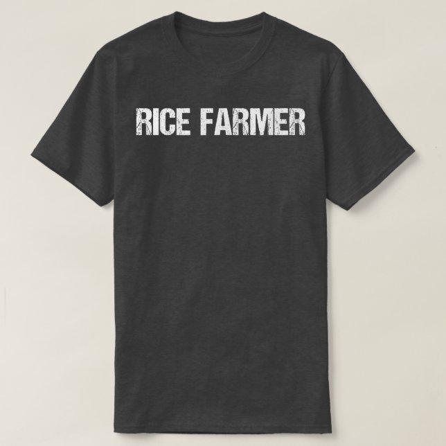 Camiseta Rice Farmer Simple Title  (Frente do Design)