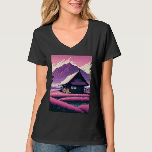 Camiseta Rice Field Landscape Japan (Frente)