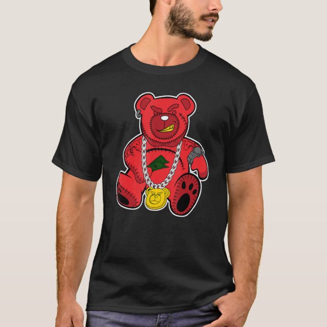 Camiseta Rich Bear Hiphop Retro Infrared 4s Matching (Frente)