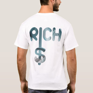 Camiseta RICH com Estampa nas Costas Tendência Abs