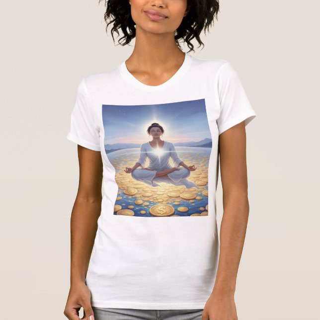 Camiseta Rich in Spirit — Inner Wealth, Infinite Flow (Frente)
