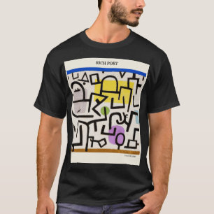 Camiseta Rich Port por PAUL KLEE, Abstrato vintage arte mod