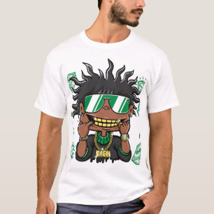Camiseta Rich & Reckless: T-Shirts de Riqueza dos Cartoons