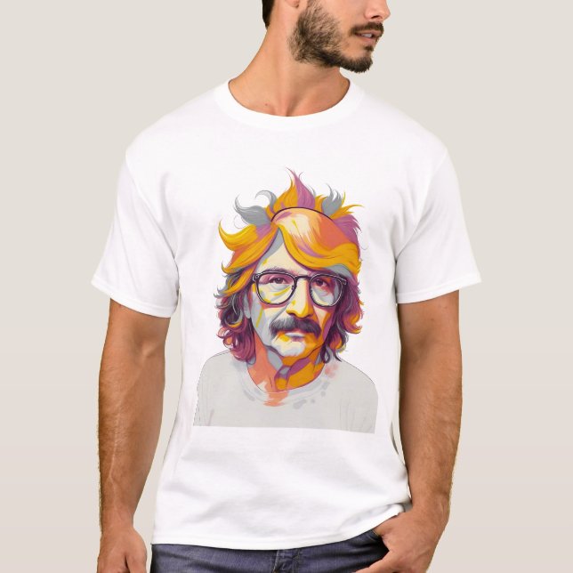Camiseta Richard Brautigan Orange (Frente)