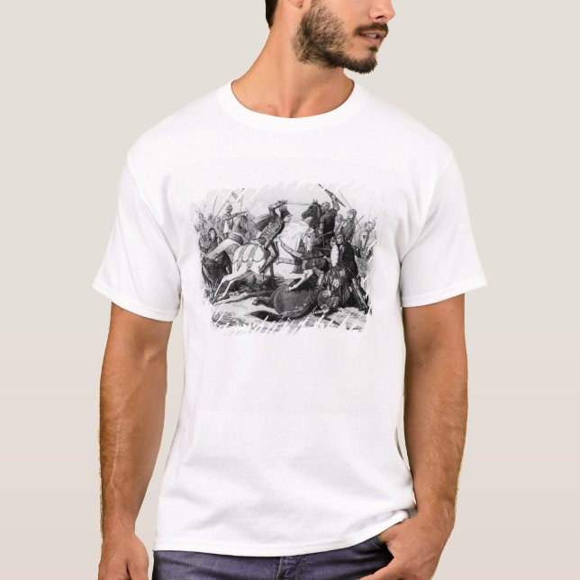 Camiseta Richard III na batalha de Bosworth em 1485 (Frente)