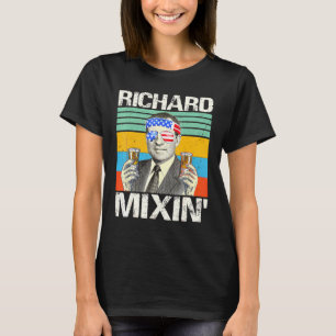 Camiseta Richard Mixin 4 De Julho Richard Nixon Bebendo P